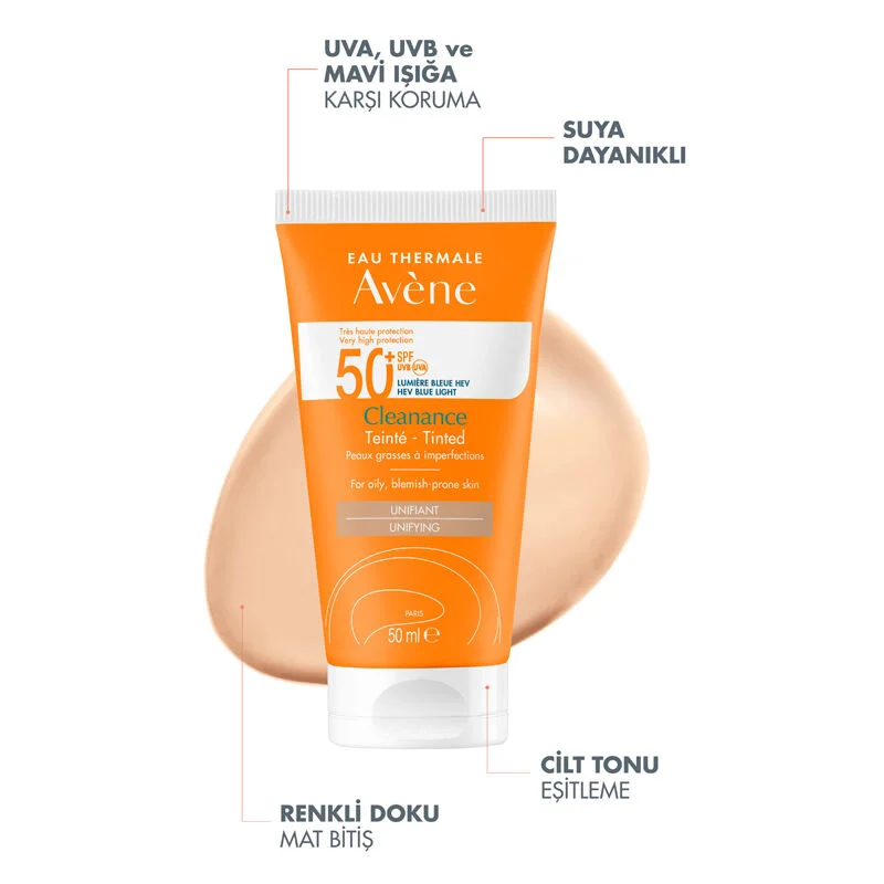 Avene Cleanance SPF50+ Tinted Sunscreen 50 ml