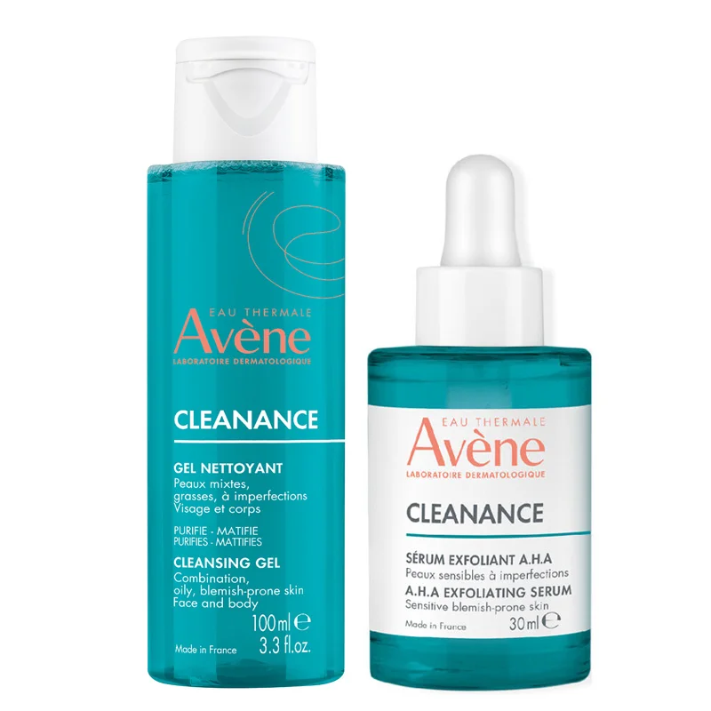 Avene Cleanance Oily And Irregular Skin Care Kit Serum 30 ml + Gel 100 ml