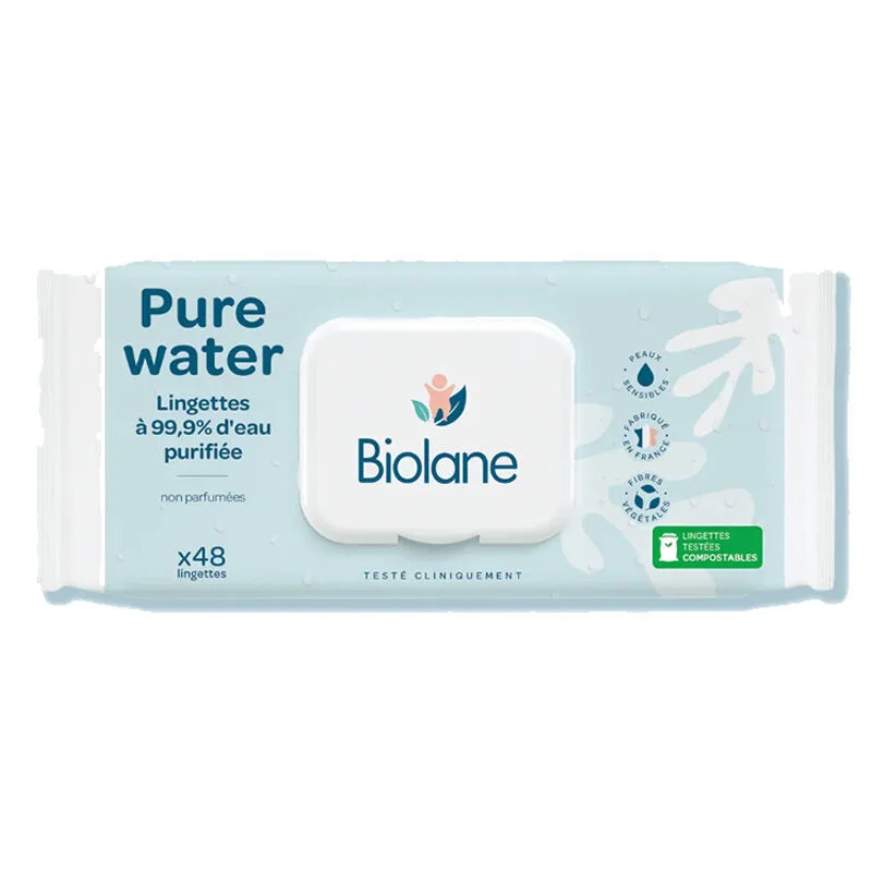 Biolane Pure Water Wipes 48 wipes