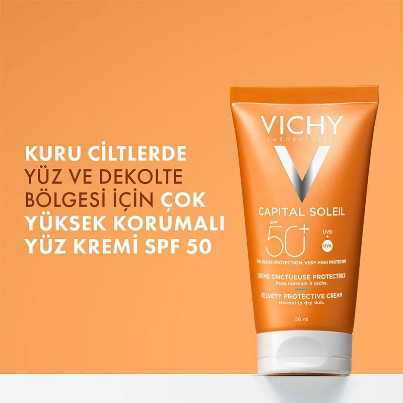 Vichy Capital Soleil Spf50+ Velvety Sunscreen 50 ml