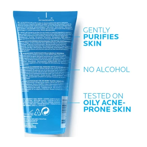 La Roche Posay Effaclar Face Cleansing Gel for Oily and Acne-Prone Skin 200 ml