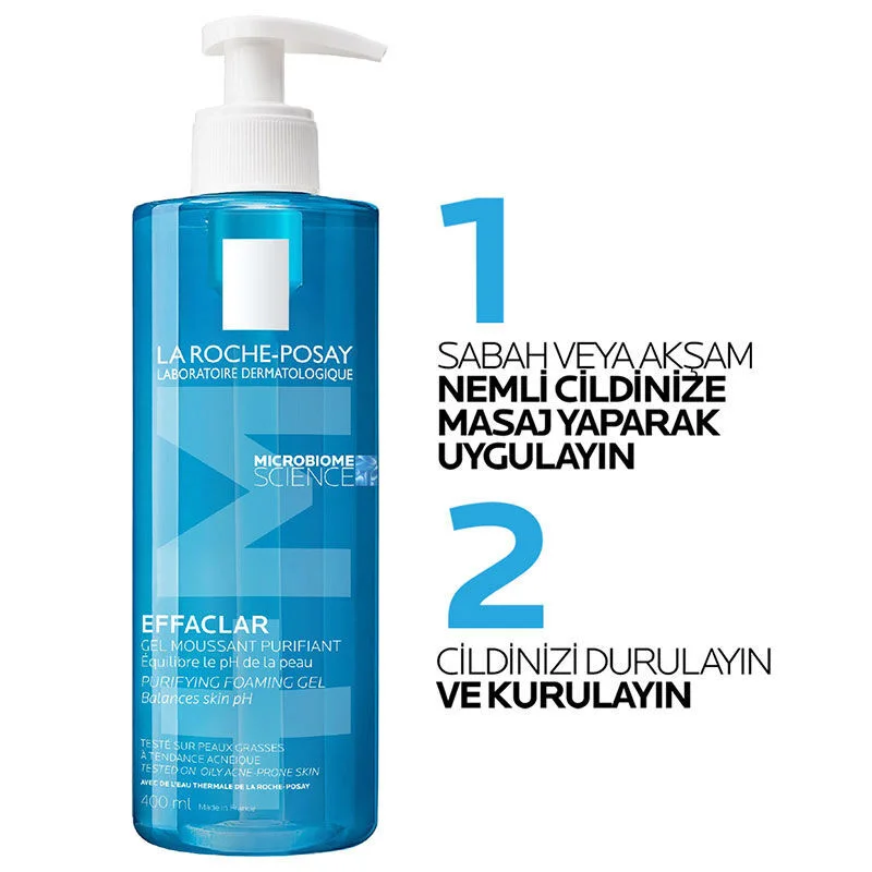 La Roche Posay Effaclar Facial Cleansing Gel for Oily and Acne-Prone Skin 400 ml