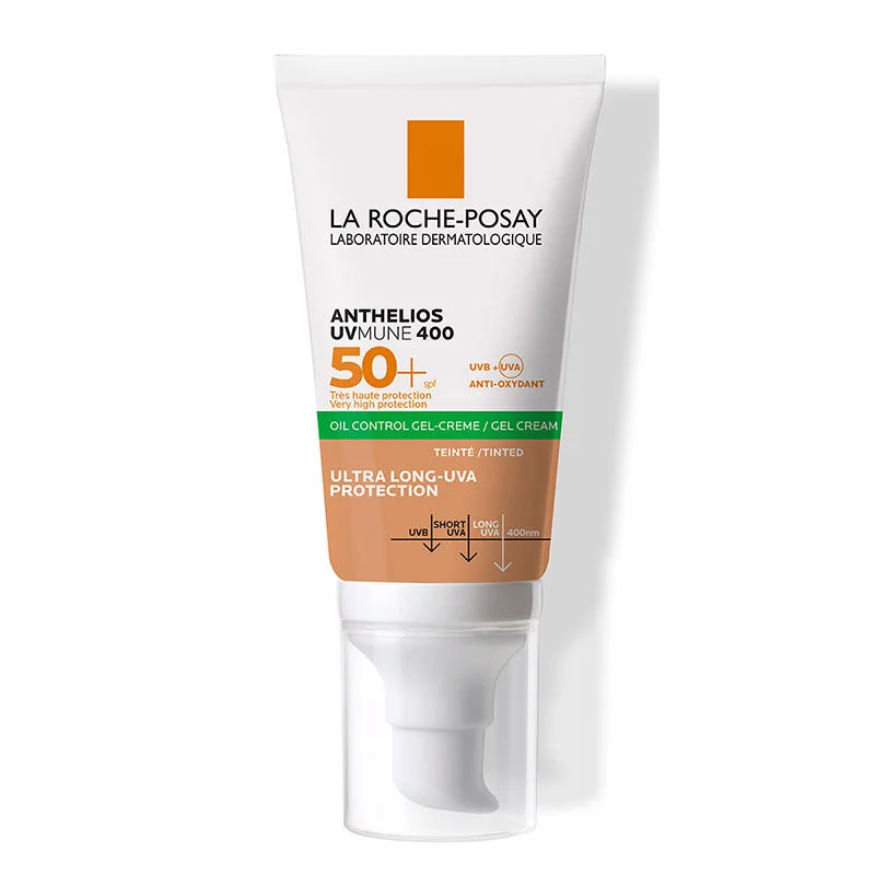 La Roche Posay Anthelios Oil Control Gel Cream SPF50+ Tinted Facial Sunscreen for Oily and Combination Skin 50 ml