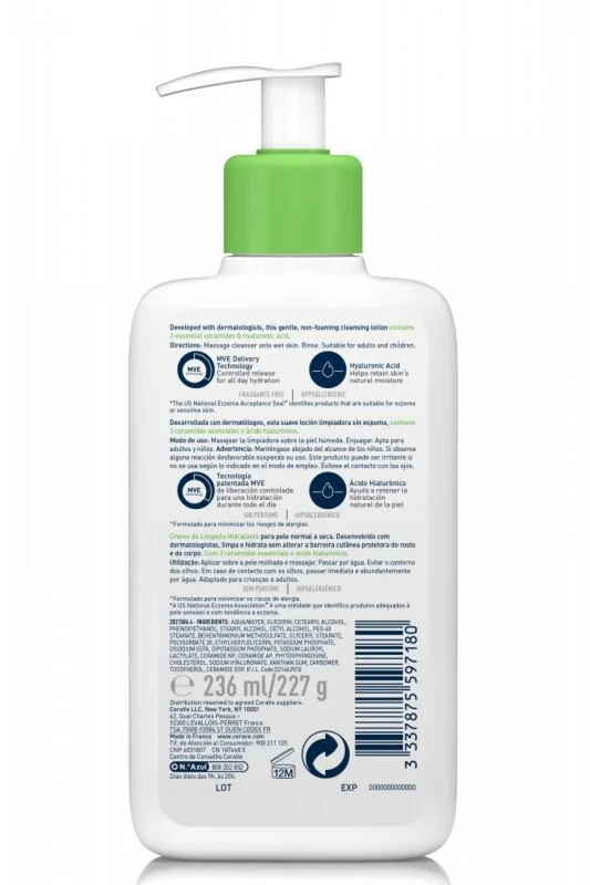 CeraVe Moisturizing Cleanser For Normal And Dry Skin 236 ml