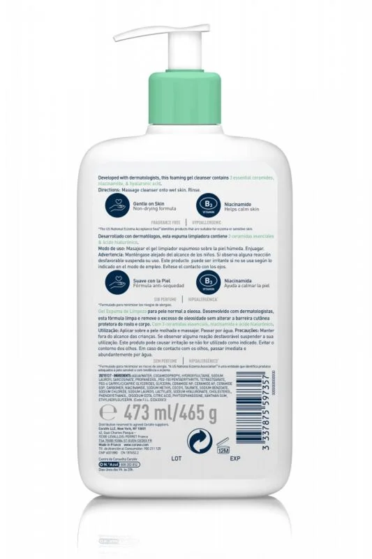 CeraVe Foaming Cleanser For Normal And Oily Skin 236 ml