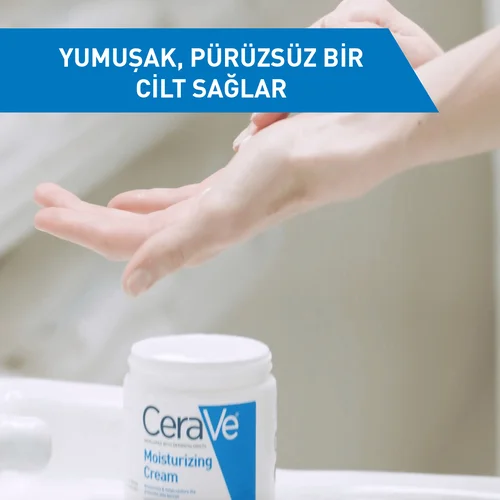 CeraVe Moisturizing Face and Body Cream - For Dry Skin With Ceramide and Hyaluronic Acid 340 gr