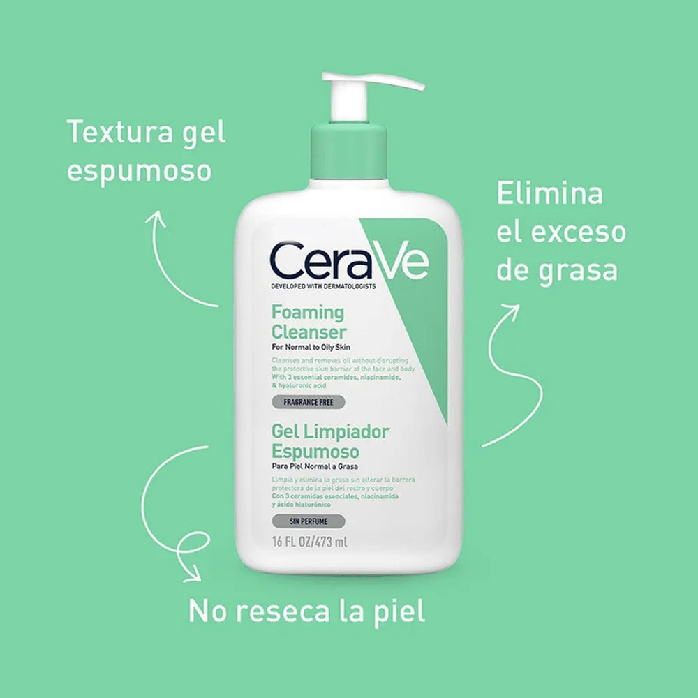 CeraVe For Normal And Oily Skin Foaming Cleanser 473 ml