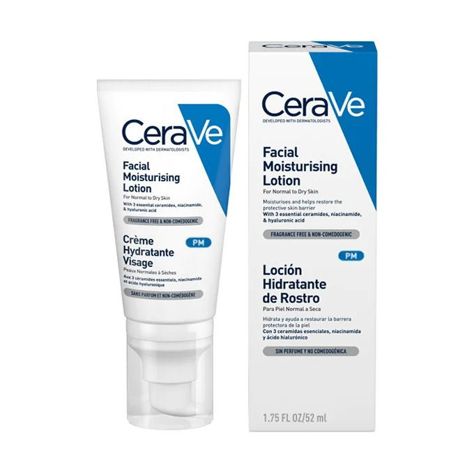 CeraVe Moisturizing Face Cream - For Dry Skin with Ceramide and Hyaluronic Acid 52 ml