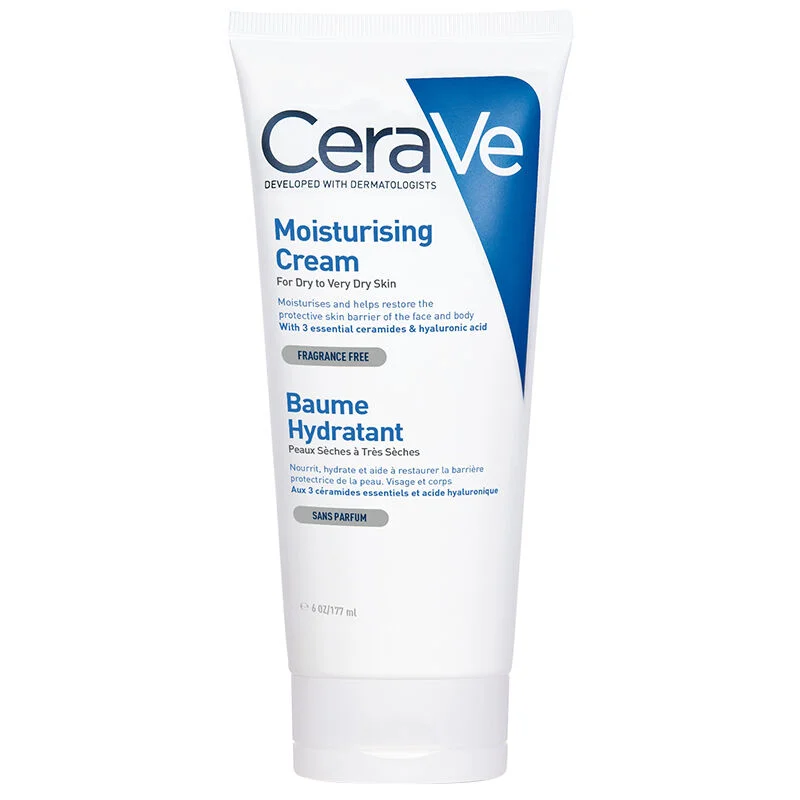 Cerave Moisturizing Face And Body Cream - For Dry Skin With Ceramide And Hyaluronic Acid 177 ml