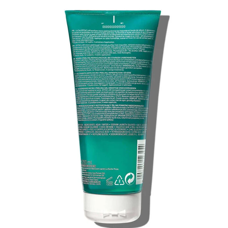 La Roche Posay Effaclar Micro Peeling Gel Oily Skin 200 ml