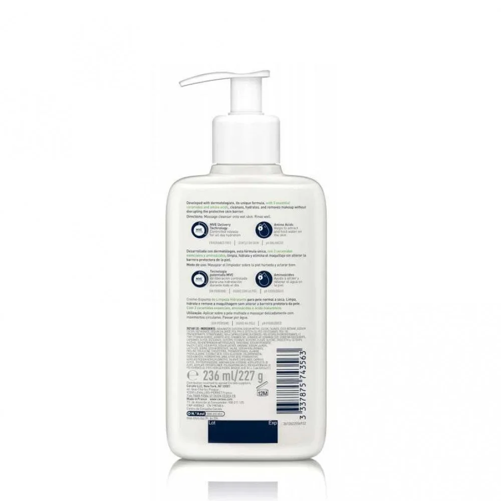 CeraVe Foaming Cleanser and Moisturizing Cream 236 ml