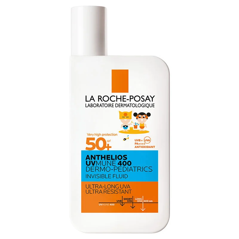 La Roche Posay Anthelios Dermo Pediatric Invisible Fluid SPF50+ Face Sun Cream For Very Sensitive Skin And Children 50 ml