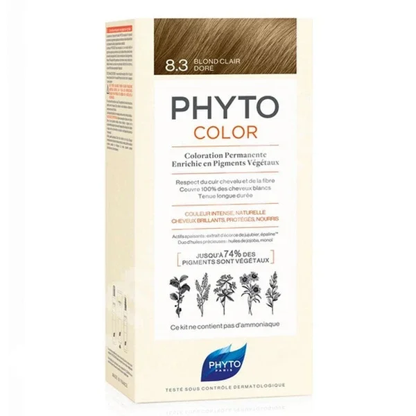 Phyto Phytocolor Herbal Hair Color 8.3 yellow Gold New Formula