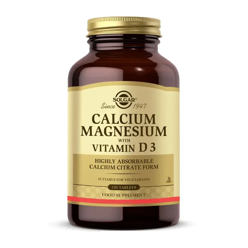 Solgar Calcium Magnesium D3 - 150 Tablets for Bone Health