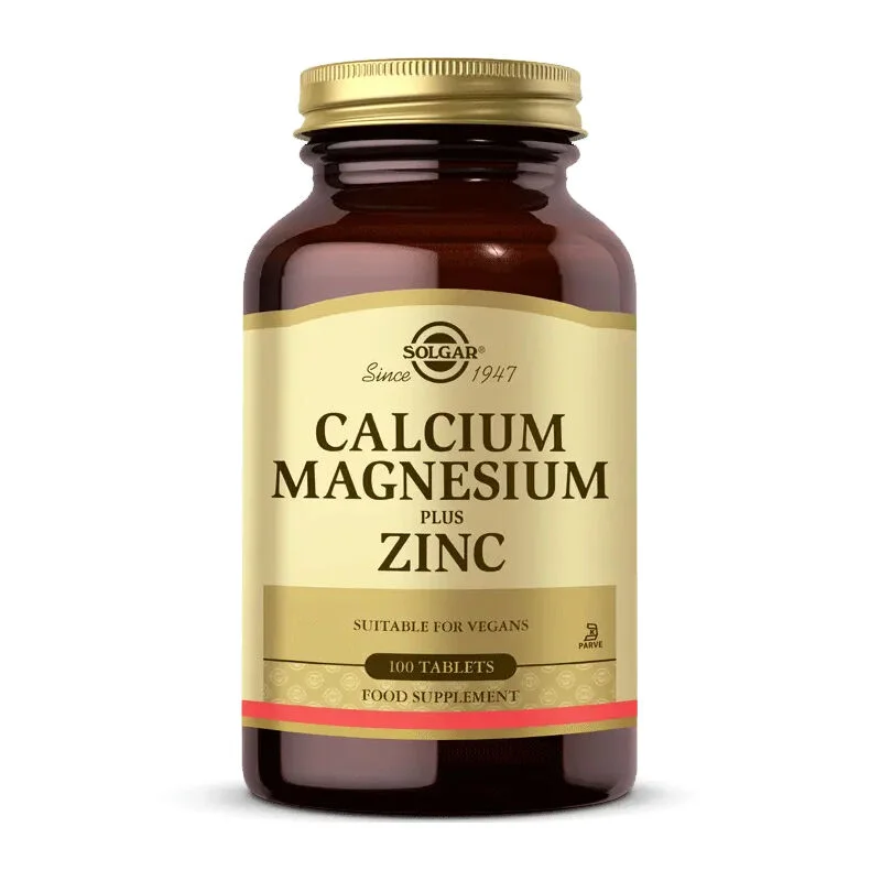 Solgar Calcium Magnesium Zinc Tablets - Bone Health Support
