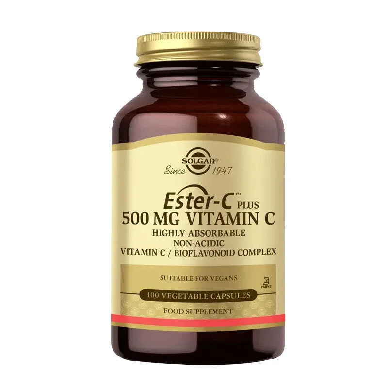 Solgar Ester-C Plus 500mg - 100 Capsules for Immune Support