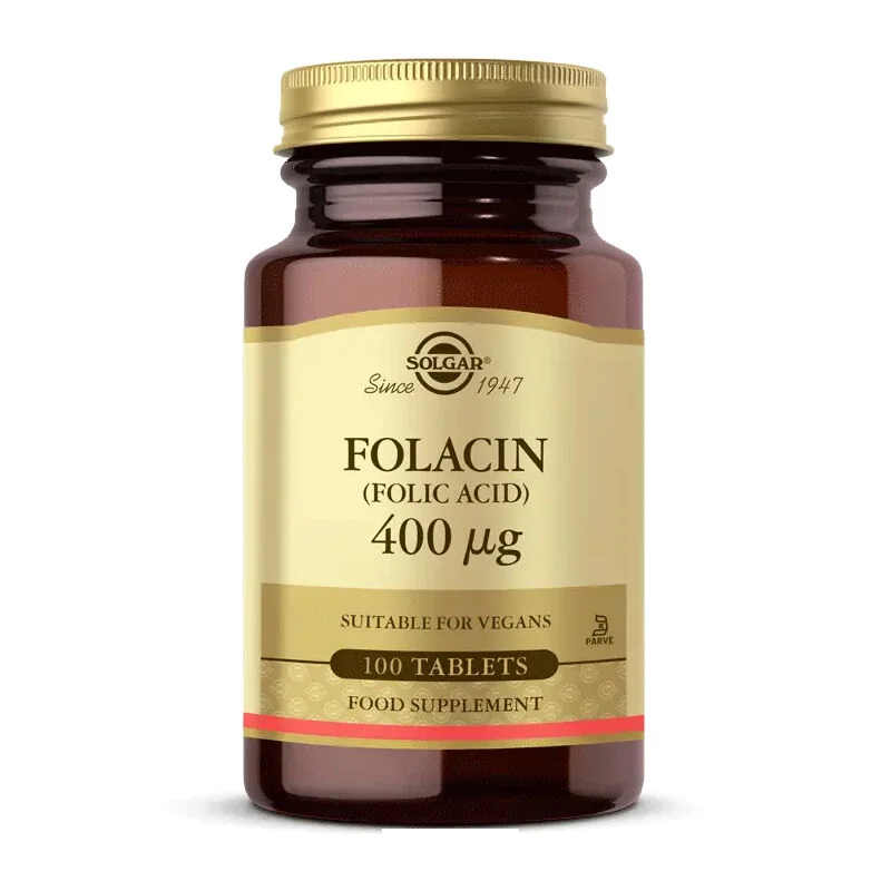 Solgar Folic Acid (folacin) 400 mcg 100 tablets