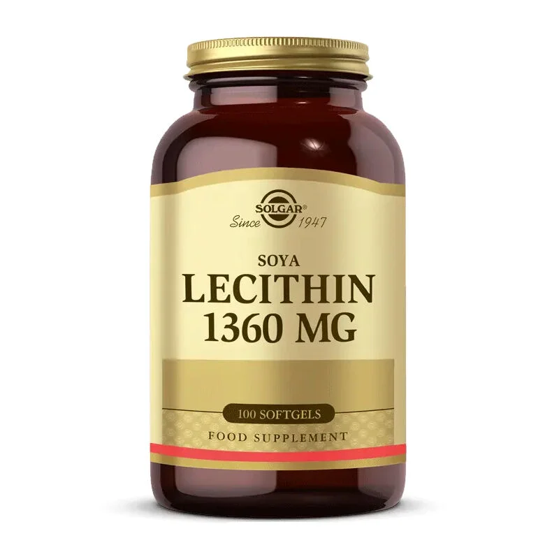Solgar Lecithin 1360mg - 100 Soft Gel Capsules for Health
