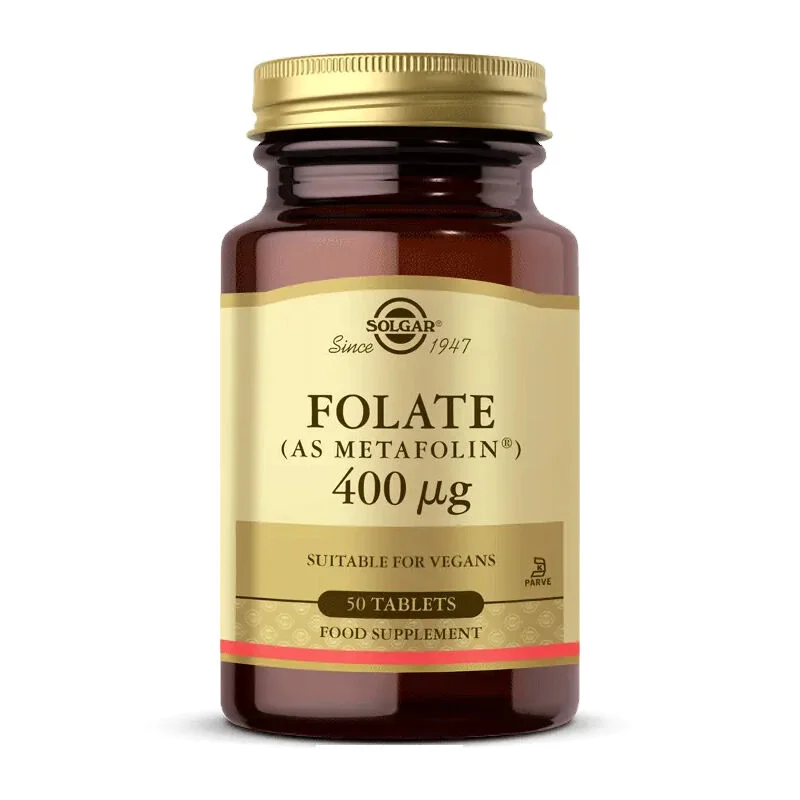 Solgar Folate (metafolin) 400 mcg 50 tablets