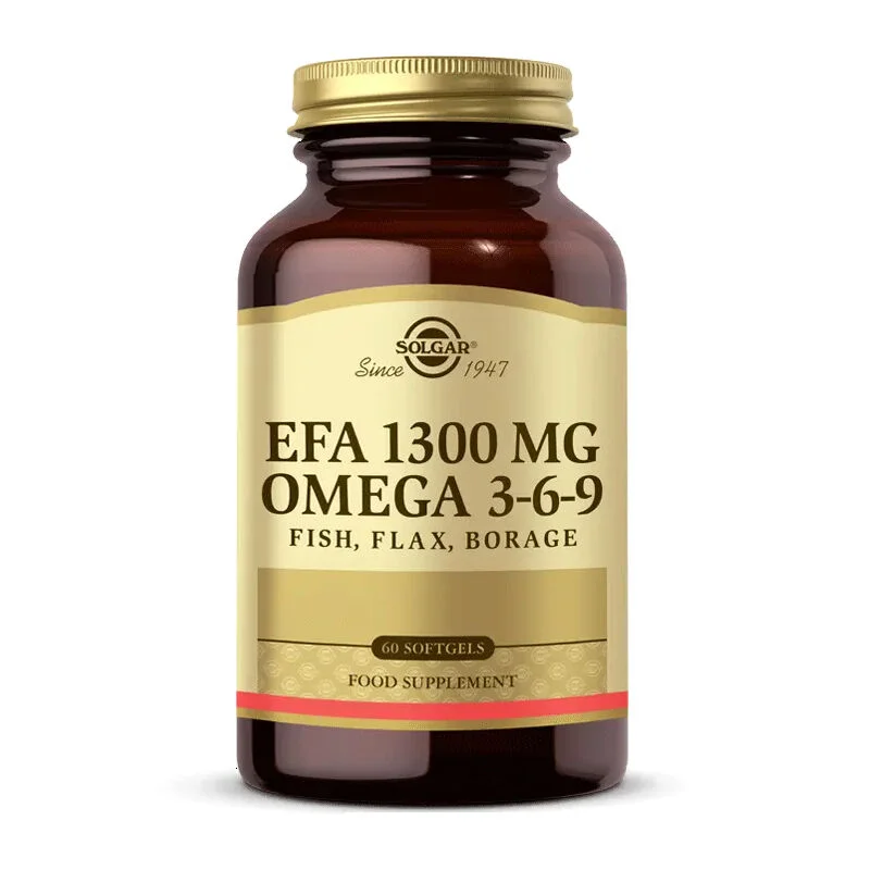 Solgar Efa 1300 mg Omega 3-6-9 60 soft Gelatin Capsules