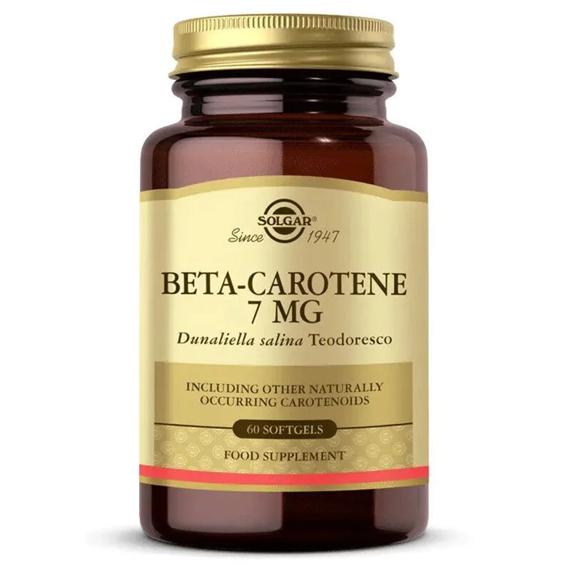 Solgar Beta Carotene 7 mg 60 Soft Gelatin Capsules