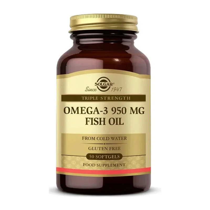 Solgar Omega 3 Fish Oil 950 mg - 50 Soft Gel Capsules