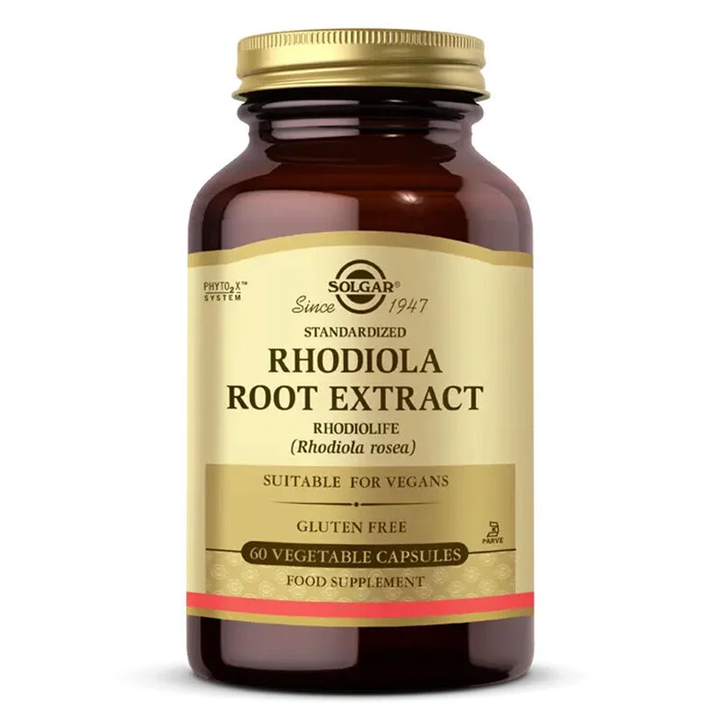 Solgar Rhodiola Root Extract 60 Vegetable Capsules