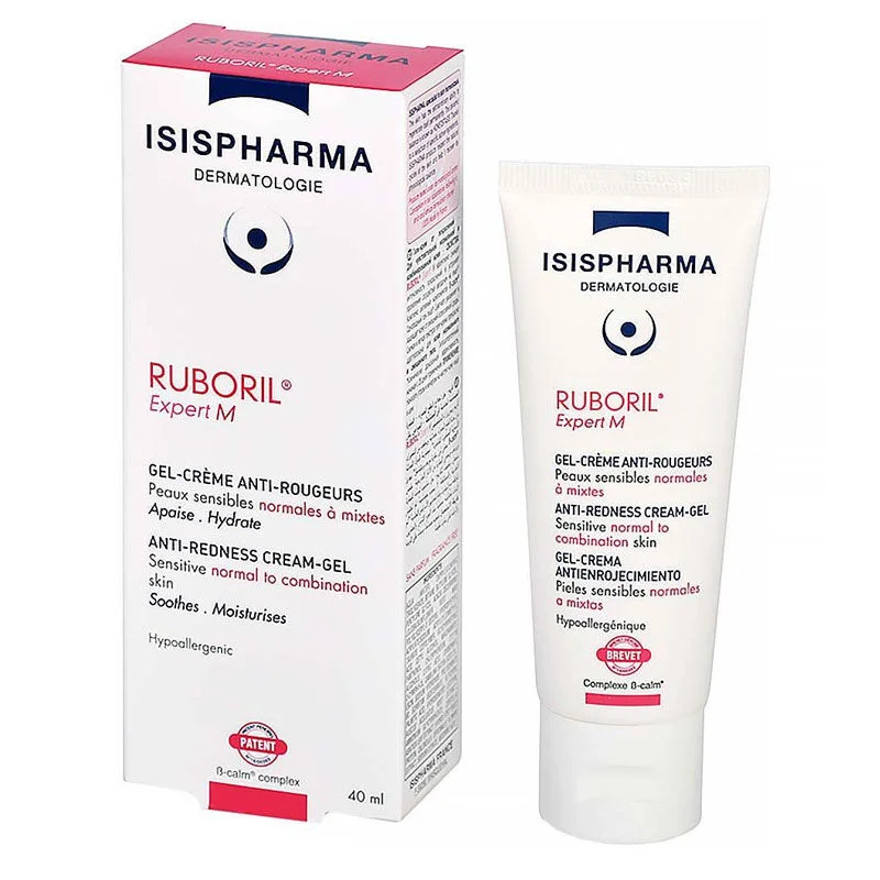 قللي الاحمرار وجففي البشرة: Isıs Pharma Ruboril Expert M Gel