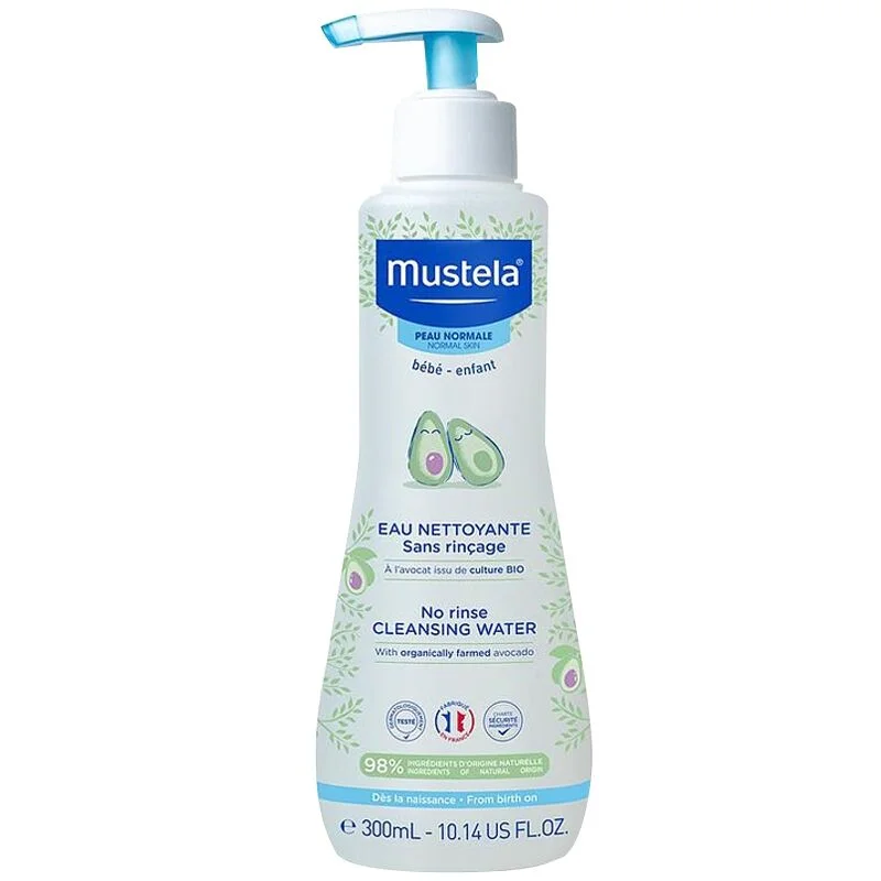 Mustela No Rinse Cleansing Water With Organically Formed Avocado 300 ml