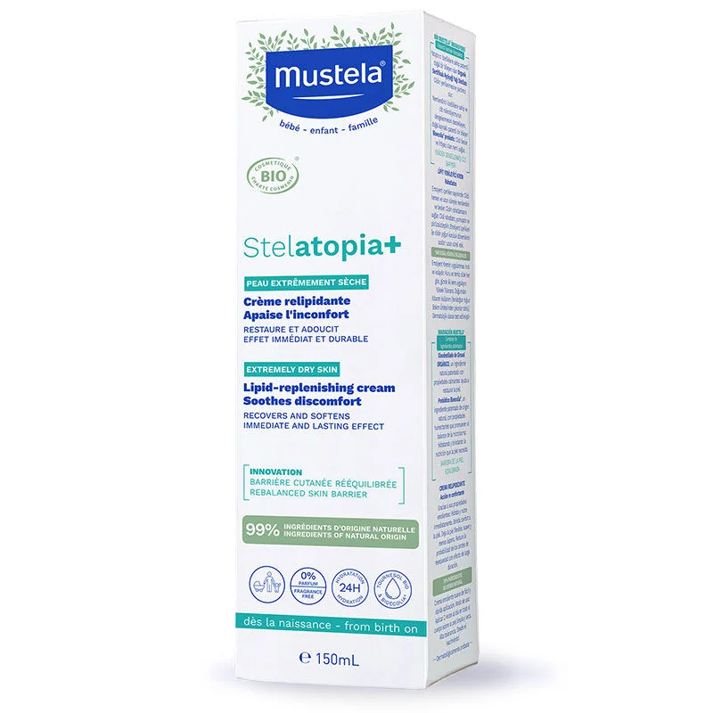 Mustela Stelatopia+ Lipid Replenishing Cream Soothes Discomfort 150 ml