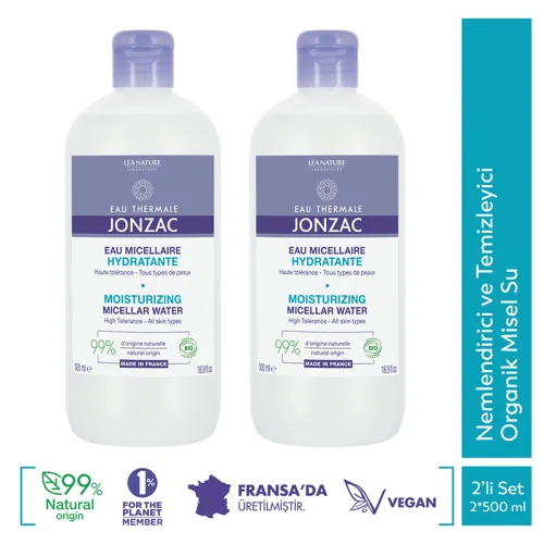 Eau Thermale Jonzac Rehdrate Moisturizing And Cleansing Organic Micellar Water 2 x500 ml