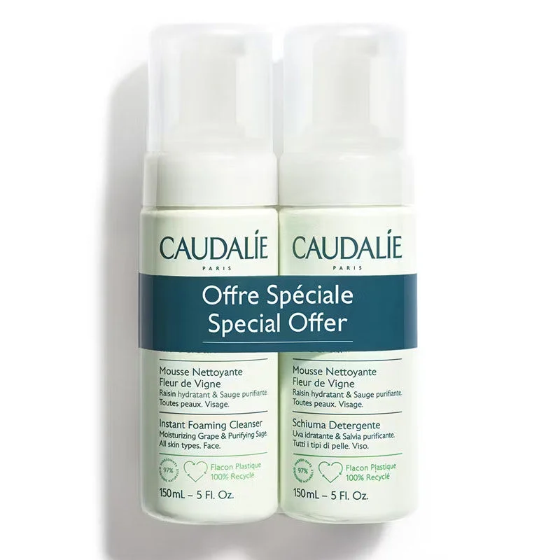 Caudalie Vinoclean Reinigungsschaum Duo Set - 2x150ml