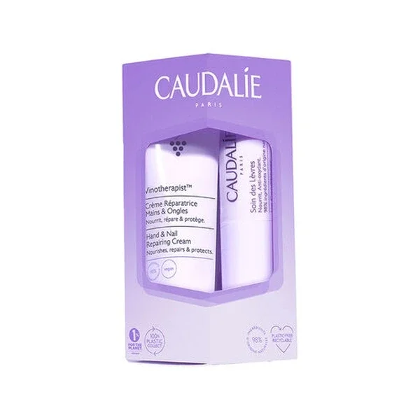 Caudalie Vinotherapist Hand & Lip Care Set with Moisturizing Benefits