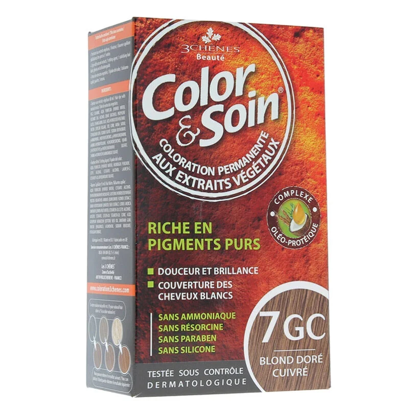 Color and Soin Hair Color 7GC Golden Copper Blond