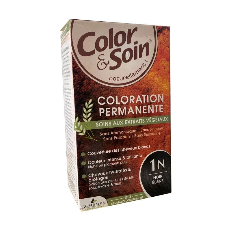 Color and Soin Hair Dye 1N Black Beauty