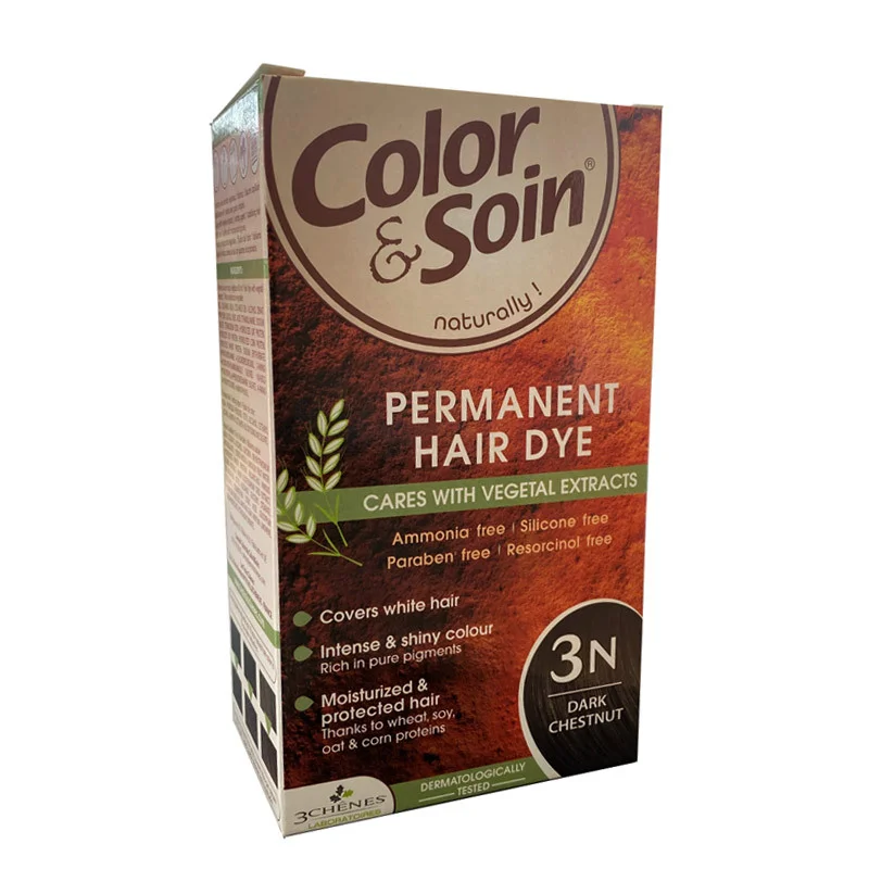 Color And Soin Hair Dye 3 n - Dark Chestnut