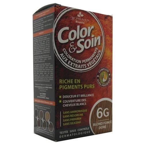 Color And Soin Hair Dye 6 g Shimmering Dark Golden Blonde