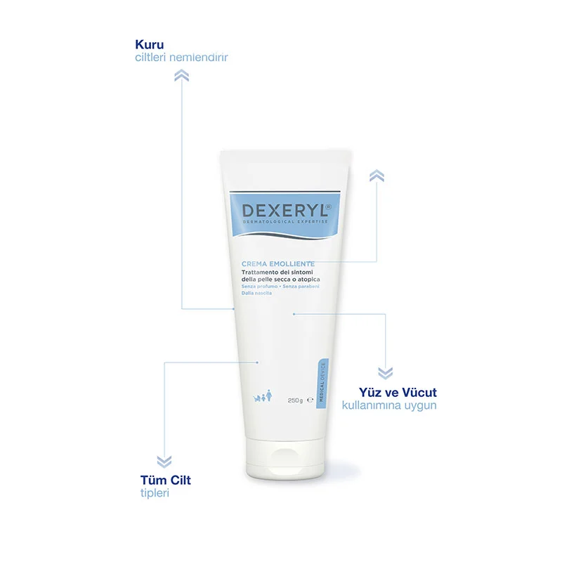Dexeryl Emollient-Creme 250g - Intensive Hydratation &amp; Hautreparatur