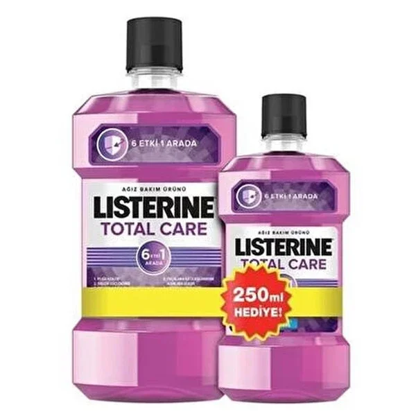 Listerine Total Care Mouthwash 6 effects 500 ml + Gift 250 ml
