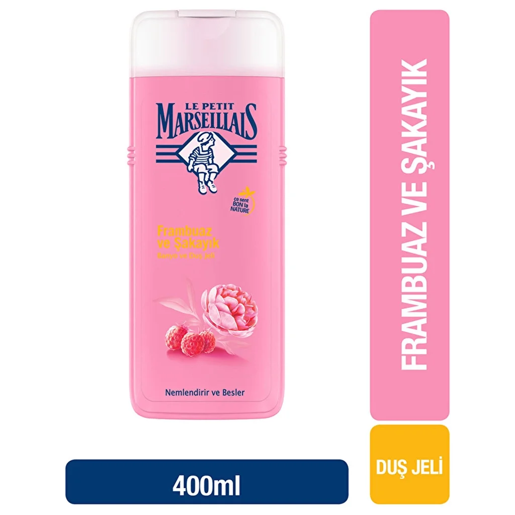 Гель для душа Le Petit Marseillais Малина и Пион 400 мл