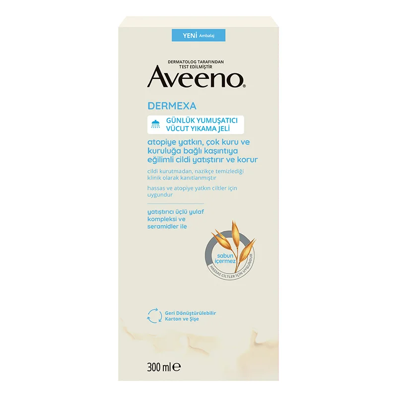 Aveeno Dermexa Emollient Body Wash Gel 300 ml