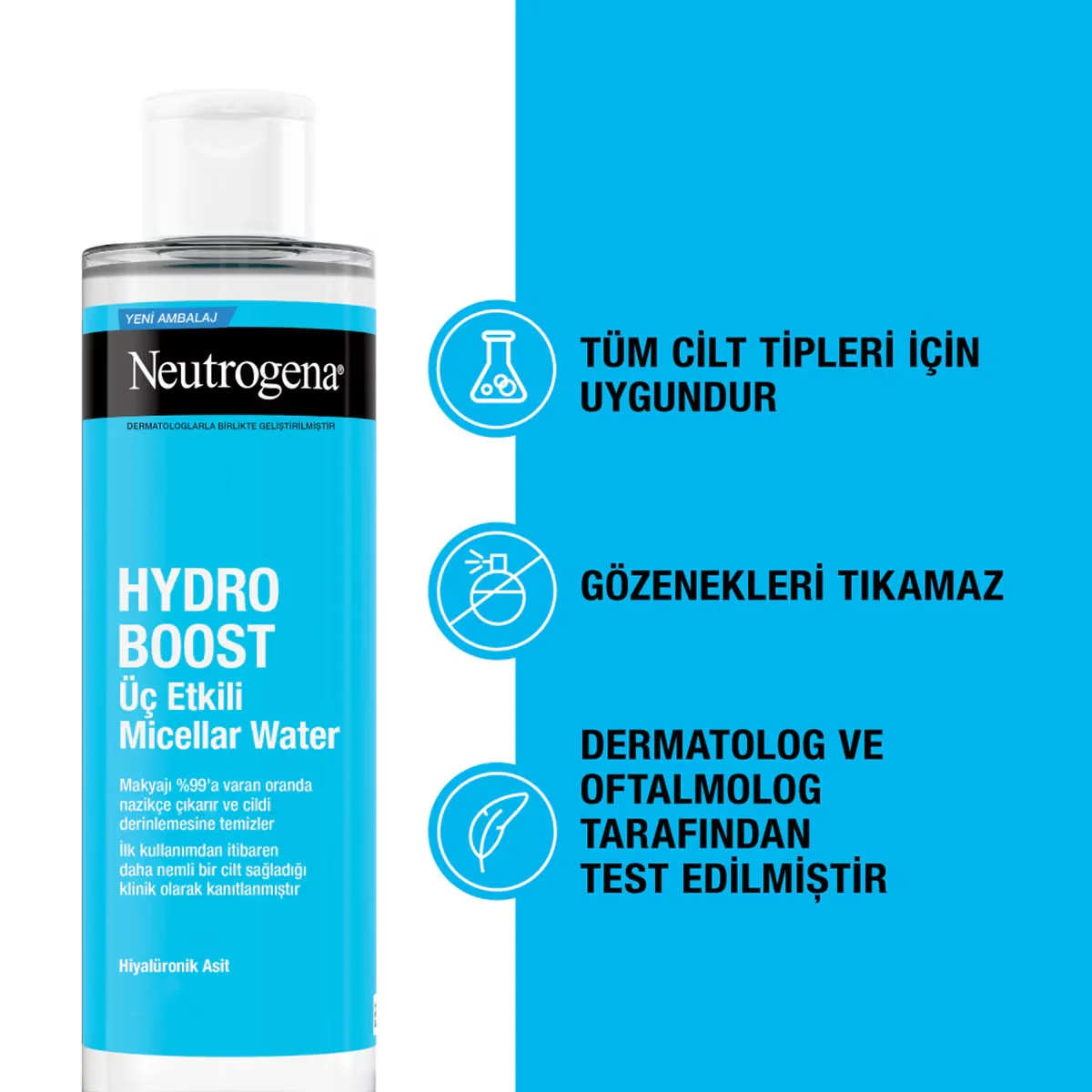 Мицеллярная вода Neutrogena Hydro Boost Тройное действие 400 мл