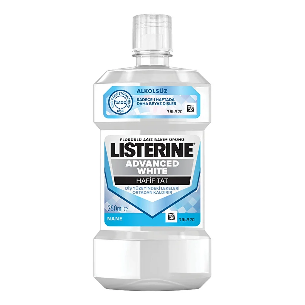 Listerine Advanced White Light Taste Rinsing Water 250 ml