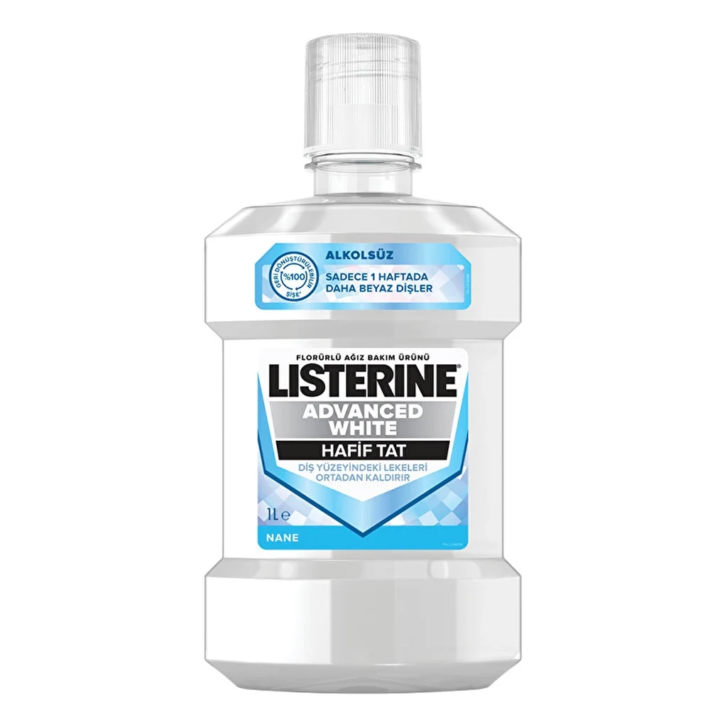 Listerine Advanced White Mild Taste Mouthwash 1000 ml
