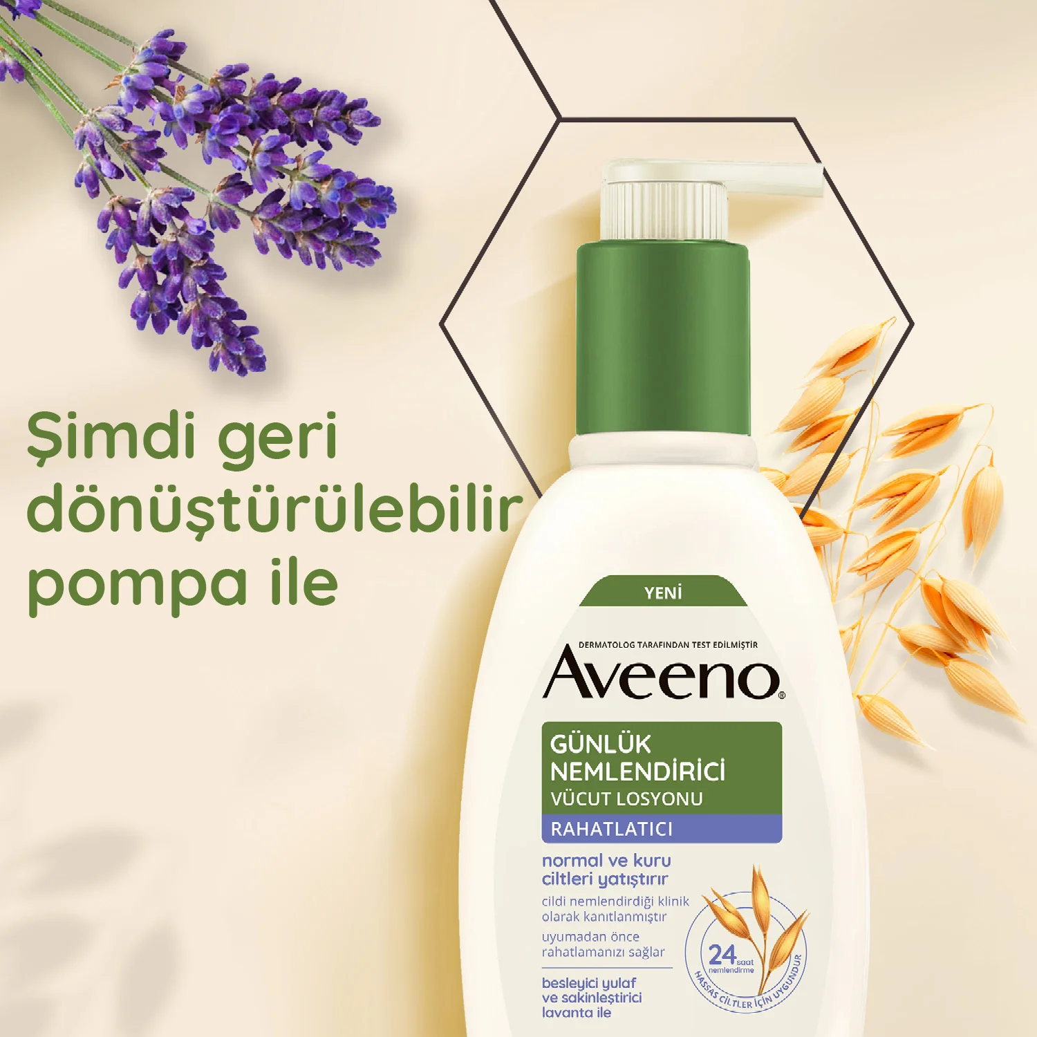 Aveeno Lavendel Tägliche Feuchtigkeitskörperlotion 300ml