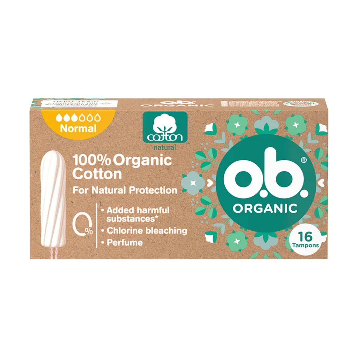 Ob Organic Tampon Normal 16 pcs