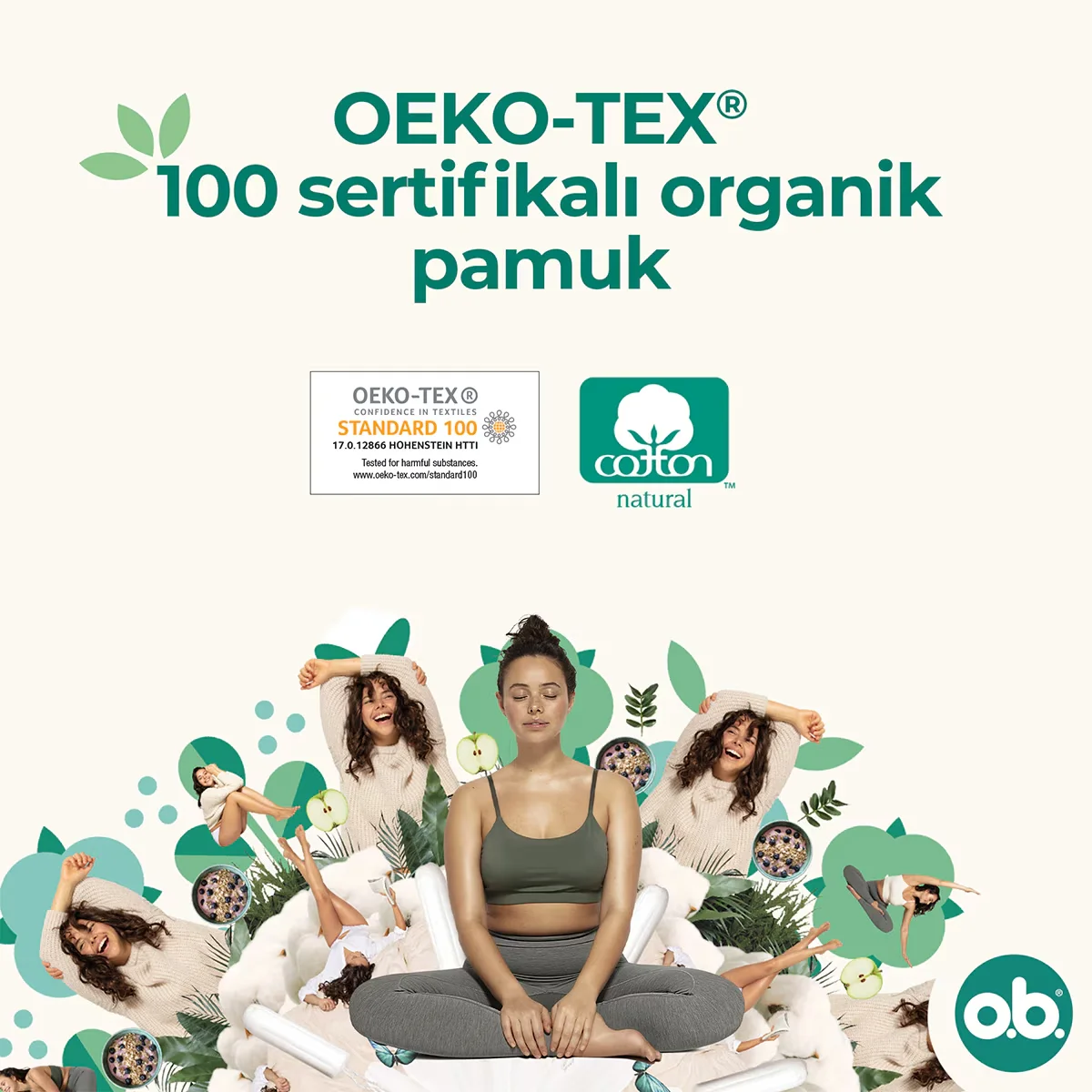 O.B. Bio-Baumwolle Super Tampons - 16 Stück