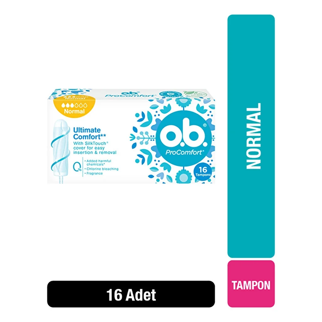 o.b.® ProComfort Normal Tampons für leichte bis mittlere Flüsse 16 Stück