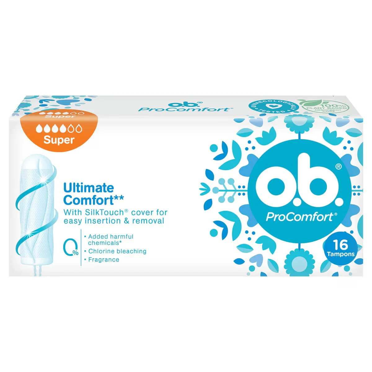 O.B Pro Comfort Super 16 Bumper - Ultra-Comfort Menstruationspflege