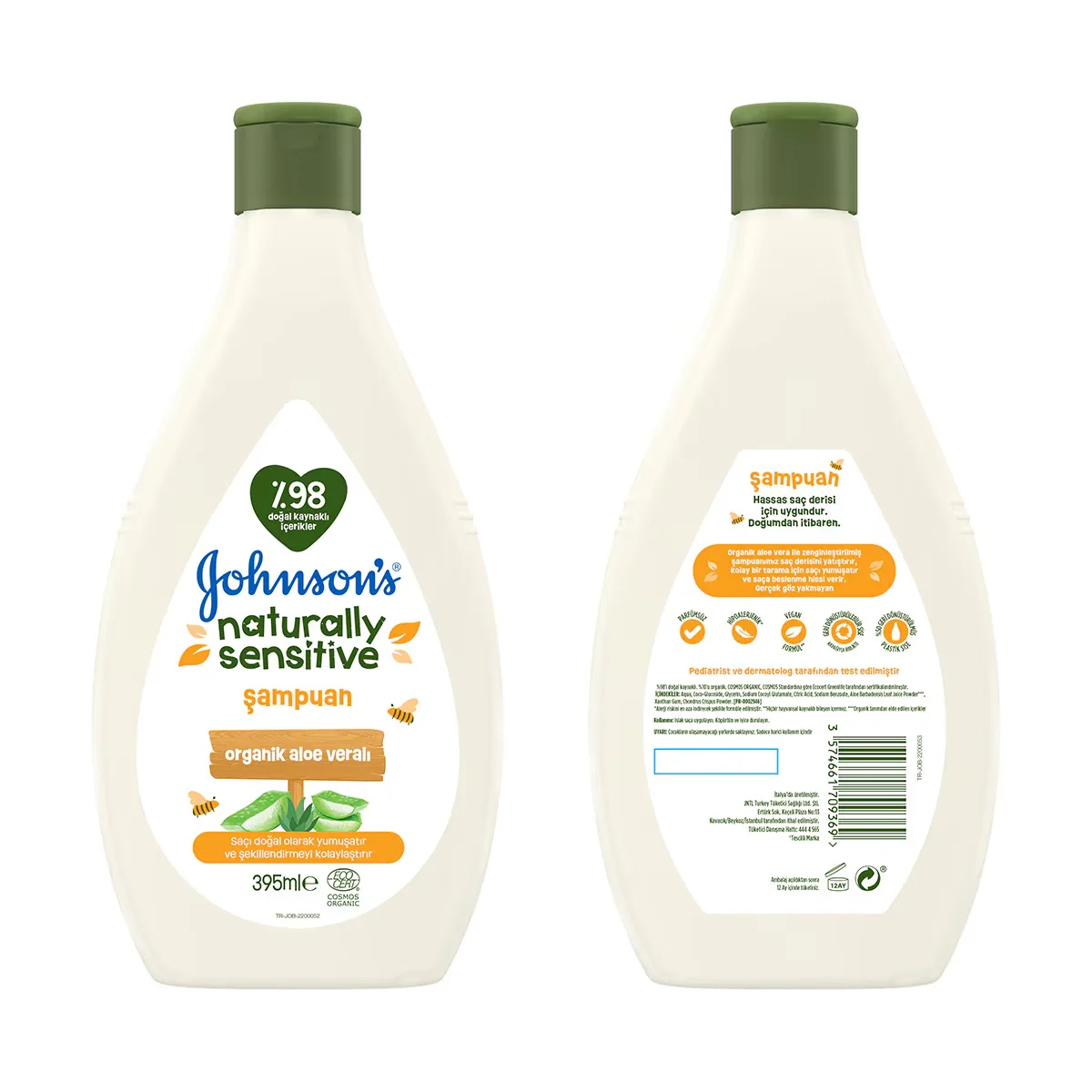 Шампунь Johnson's Naturally Sensitive 395 мл